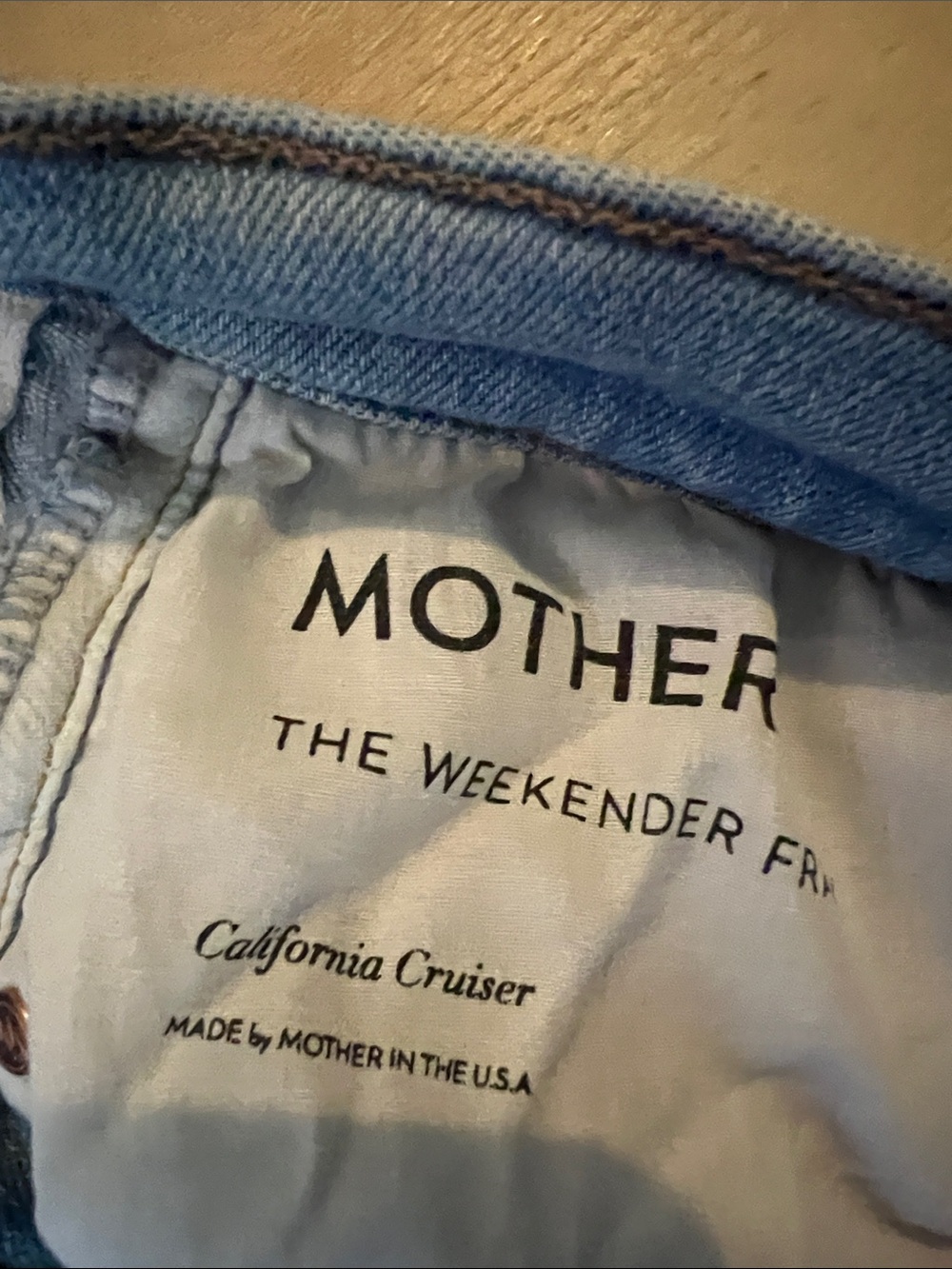 Light Blue Women's Denim Jeans - Mothers Weekender fray - Picture 3 of 7